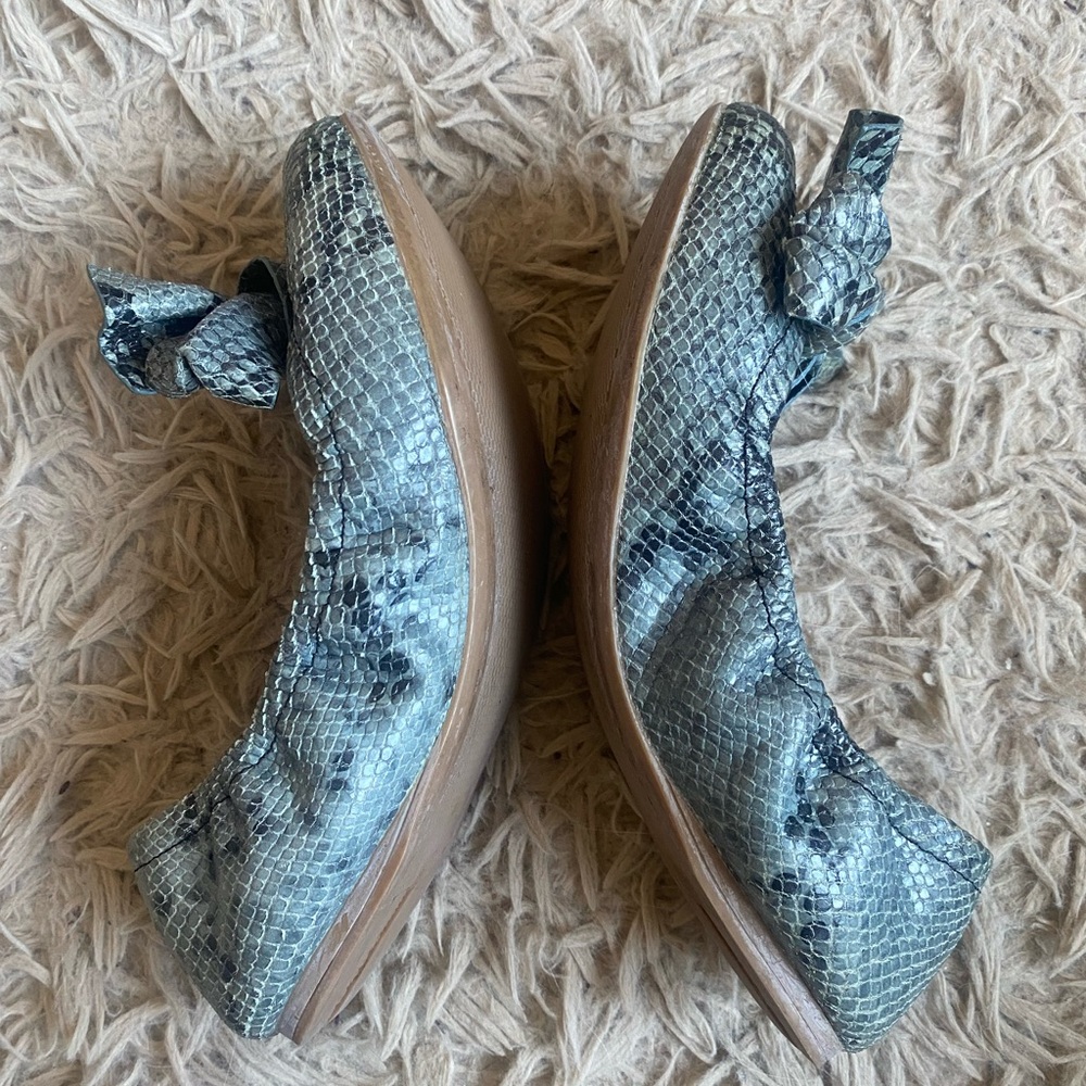 Prada Ballerinas / Flats Python Grey / Blue Size … - image 7